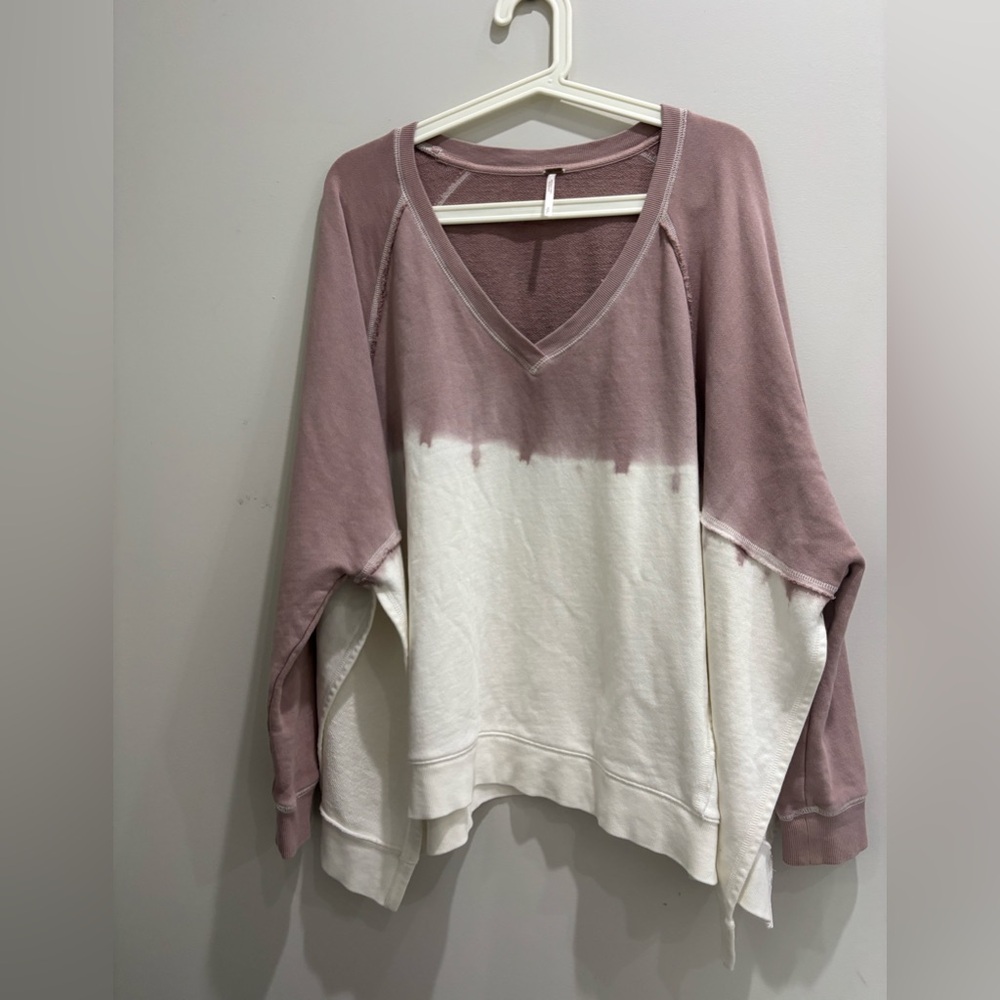 Free People Mauve Oversized Sweatshirt